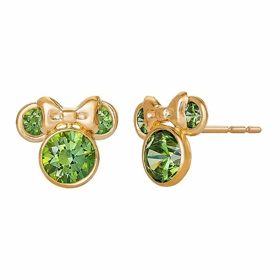 Disney's Minnie Mouse 10k Gold Cubic Zirconia Birthstone Stud Earrings Gold Tone January 10 Disney's Minnie Mouse 10k Gold Cubic Zirconia Birthstone Stud Earrings Gold Tone January - Image 8