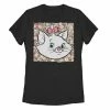Juniors' Disney The Aristocats Boxed Floral Marie Graphic Tee -Disney Sales Store unnamed file 1891