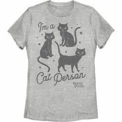Juniors' Disney Hocus Pocus I'm A Cat Person Tee