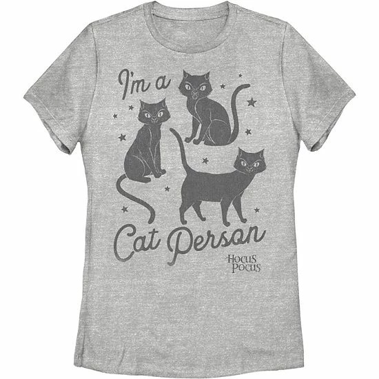 Juniors' Disney Hocus Pocus I'm A Cat Person Tee Juniors' Disney Hocus Pocus I'm A Cat Person Tee -Disney Sales Store unnamed file 1892
