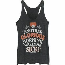Juniors' Disney Hocus Pocus Another Glorious Morning Makes Me Sick Tank Top Black Heather