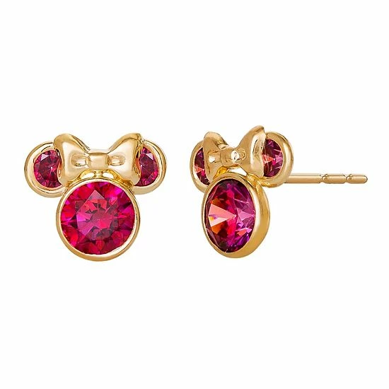 Disney's Minnie Mouse 10k Gold Cubic Zirconia Birthstone Stud Earrings Gold Tone January 13 Disney's Minnie Mouse 10k Gold Cubic Zirconia Birthstone Stud Earrings Gold Tone January - Image 11