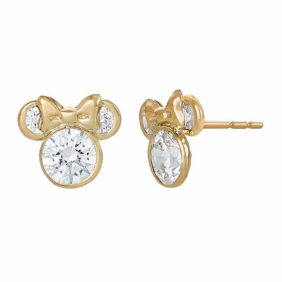 Disney's Minnie Mouse 10k Gold Cubic Zirconia Birthstone Stud Earrings Gold Tone January 14 Disney's Minnie Mouse 10k Gold Cubic Zirconia Birthstone Stud Earrings Gold Tone January - Image 12