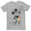 Men's Disney Mickey Mouse Peace Sign Rainbow Short Tee -Disney Sales Store unnamed file 1942