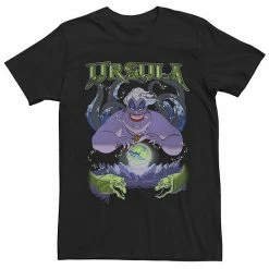 Men's Disney The Little Mermaid Ursula Cauldron Dark Portrait Tee