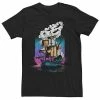Men's Disney Peter Pan Pirate Ship Flight Neon Tee -Disney Sales Store unnamed file 1949