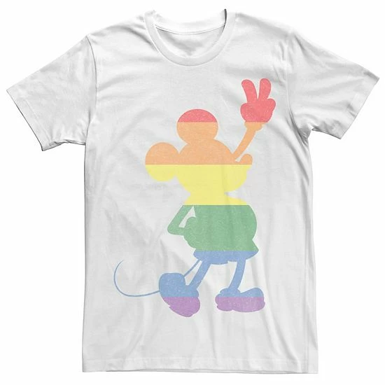 Adult Disney Mickey & Friends Pride Rainbow Stripe Mickey Tee Adult Disney Mickey & Friends Pride Rainbow Stripe Mickey Tee -Disney Sales Store unnamed file 1951