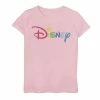 Disney Girls 7-16 Rainbow Logo Graphic Tee Pink