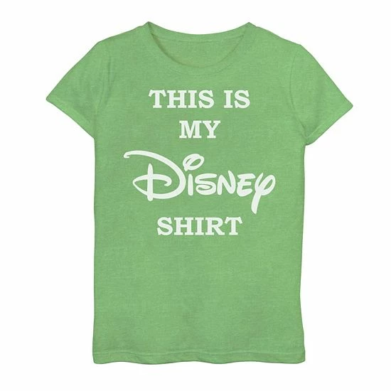 Disney Girls 7-16 This Is My Disney Shirt Chest Logo Graphic Tee Green Apple Disney Girls 7-16 This Is My Disney Shirt Chest Logo Graphic Tee Green Apple -Disney Sales Store unnamed file 2034