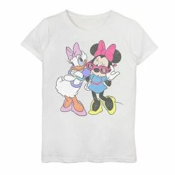 Disney's Mickey Mouse & Friends Girls 7-16 Daisy & Minnie Fashion Graphic Tee White -Disney Sales Store unnamed file 2039