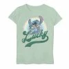 Disney's Lilo & Stitch Girls 4-16 St. Patty's Lucky Rainbow Portrait Graphic Tee