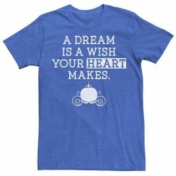 Men's Disney Cinderella Dream Tee Royal Heather -Disney Sales Store unnamed file 2155