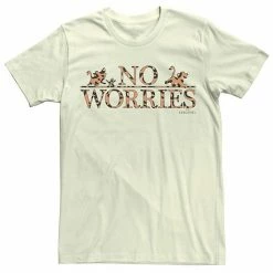 Men's Disney The Lion King No Worries Leopard Fill Tee Natural