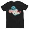 Men's Disney Mickey & Friends Mickey American Flag Fill Tee Navy Heather -Disney Sales Store unnamed file 2160