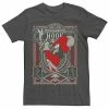 Men's Disney's Peter Pan Captain Hook Poster Tee Charcoal Heather