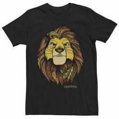 Men's Disney The Lion King Geometric Colorful Simba Tee