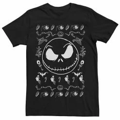 Men's Disney The Nightmare Before Christmas Jack Spooky Pattern Tee