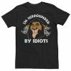 Men's Disney The Lion King Scar Surrounded By Idiots Tee Black -Disney Sales Store unnamed file 2260