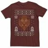 Men's Disney Beauty & The Beast Scowl Christmas Sweater Tee -Disney Sales Store unnamed file 2278