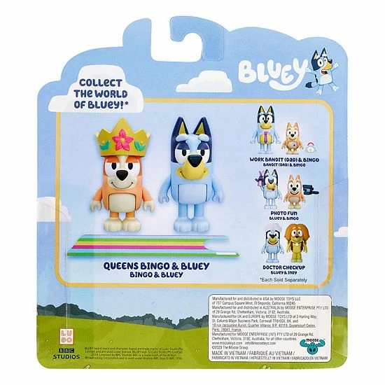 Disney's Bluey Queens Figure 2 Pack: Bluey & Bingo Disney's Bluey Queens Figure 2 Pack: Bluey & Bingo -Disney Sales Store unnamed file 2295