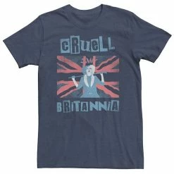 Big & Tall Disney Cruella Cruell Britannia Tee Navy Heather -Disney Sales Store unnamed file 2341