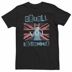 Big & Tall Disney Cruella Cruell Britannia Tee Navy Heather -Disney Sales Store unnamed file 2342