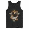 Men's Disney The Lion King Scar With Hyenas Surrounded By Idiots Tank Navy -Disney Sales Store unnamed file 2361