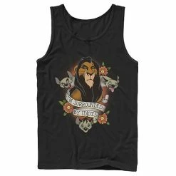 Men's Disney The Lion King Scar With Hyenas Surrounded By Idiots Tank Navy -Disney Sales Store unnamed file 2365