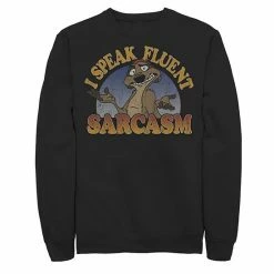 Men's Disney The Lion King Speaks Sarcasm Sweatshirt Black
