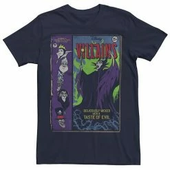 Men's Disney Villains Deliciously Wicked Comic Tee Navy -Disney Sales Store unnamed file 2419
