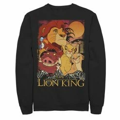 Men's Disney The Lion King Happy Group Sweatshirt Charcoal Heather -Disney Sales Store unnamed file 2434