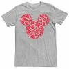 Men's Disney Mickey & Friends Valentine's Day Mickey Heart Fill Tee White -Disney Sales Store unnamed file 2435