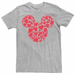Men's Disney Mickey & Friends Valentine's Day Mickey Heart Fill Tee White -Disney Sales Store unnamed file 2436