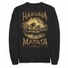 Men's Disney The Lion King Live Action Hakuna Matata Sunset Sweatshirt Charcoal Heather -Disney Sales Store unnamed file 2439