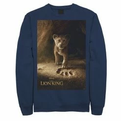 Men's Disney The Lion King Simba Paw Live Action Movie Sweatshirt Charcoal Heather -Disney Sales Store unnamed file 2453