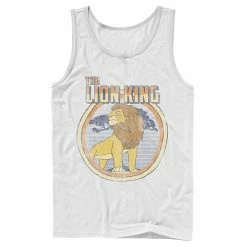 Men's Disney The Lion King Classic Simba Tank Charcoal -Disney Sales Store unnamed file 2482