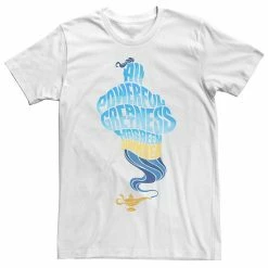 Disney's Aladdin Men's All Powerful Genie Graphic Tee White -Disney Sales Store unnamed file 2489