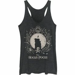 Juniors' Disney Hocus Pocus Candle Silhouette Logo Tank Top Scarlet -Disney Sales Store unnamed file 2495