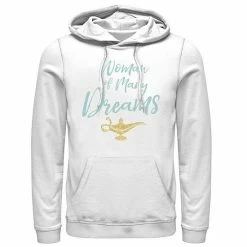 Men's Disney Aladdin Live Action Woman Of Many Dreams Word Stack Hoodie Black -Disney Sales Store unnamed file 2501