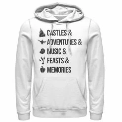 Men's Disney Iconic Princess White Font Pullover Hoodie -Disney Sales Store unnamed file 2506