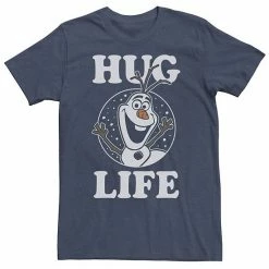 Men's Disney Frozen Olaf Hug Life Snowman Waving Tee Black -Disney Sales Store unnamed file 2540