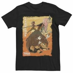 Men's Disney Raya And The Last Dragon Group Shot Fearless Poster Tee Black -Disney Sales Store unnamed file 2543