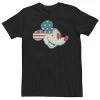 Big & Tall Disney Mickey & Friends Mickey American Flag Fill Tee Navy Heather -Disney Sales Store unnamed file 2559