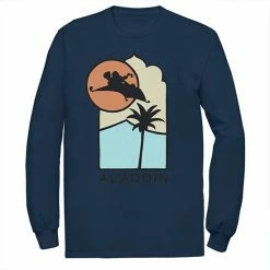 Disney's Aladdin Men's Pop Art Long Sleeve Graphic Tee White -Disney Sales Store unnamed file 2566