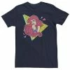 Men's Disney's The Little Mermaid Ariel Retro Tee Navy -Disney Sales Store unnamed file 2571