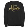 Men's Disney Aladdin Logo Sweatshirt Black -Disney Sales Store unnamed file 2574