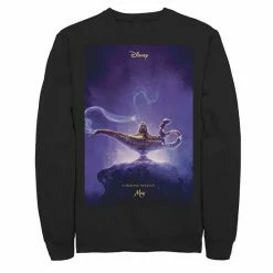 Men's Disney's Aladdin Poster Fleece Black -Disney Sales Store unnamed file 2579