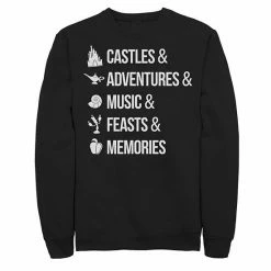 Men's Disney Iconic Princess White Font Sweatshirt