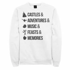 Alternative view of Men's Disney Iconic Princess White Font Sweatshirt