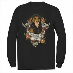 Men's Disney The Lion King Scar With Hyenas Surrounded By Idiots Tee Navy -Disney Sales Store unnamed file 2594